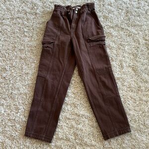 Pacsun brown elastic waist cargo pants Size XS